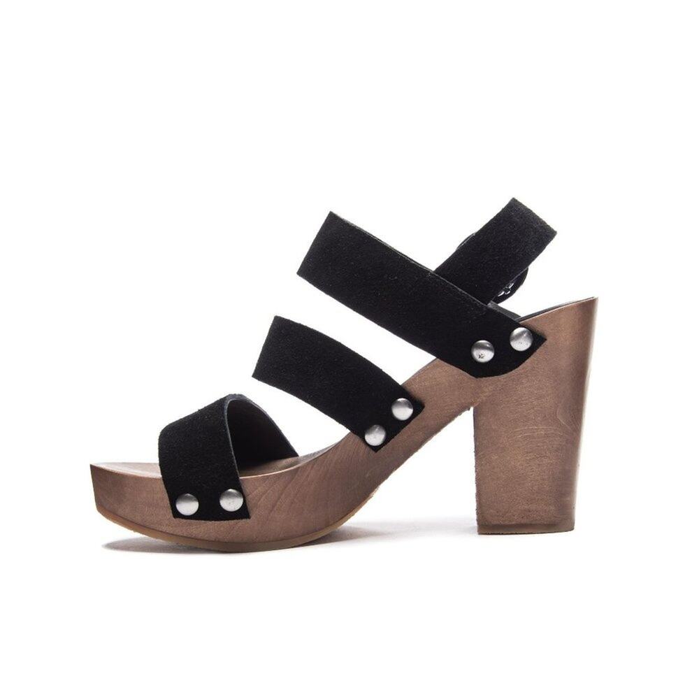 Chinese Laundry NIB Fayla black suede strap sandal woman's size 8.5 - Picture 2 of 15